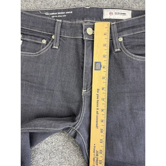 AG Adriano Goldschmied Jeans Womens 29 Dark Gray Farrah Skinny Ankle High Rise - Picture 4 of 8